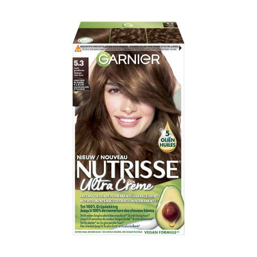 Wehkamp Garnier Nutrisse Crème haarkleuring - 5.3 Licht Goudbruin aanbieding