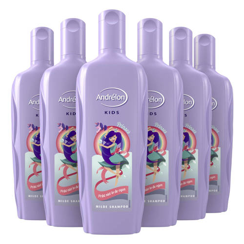 Wehkamp Andrelon Kids Prinses shampoo - 6 x 300 ml - voordeelverpakking aanbieding