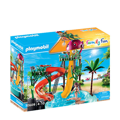 Wehkamp Playmobil Family Fun Waterpark met glijbanen 70609 aanbieding