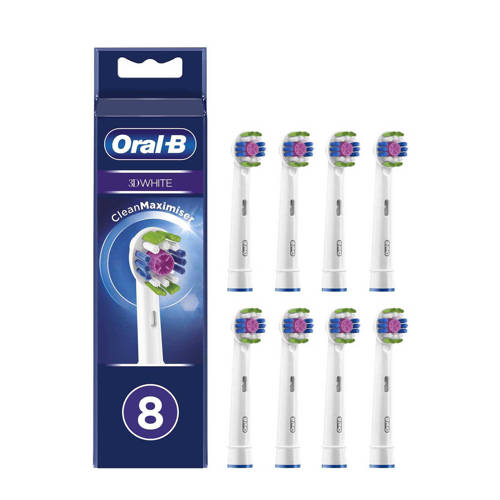 Wehkamp Oral-B 3D White opzetborstels (8 stuks) aanbieding