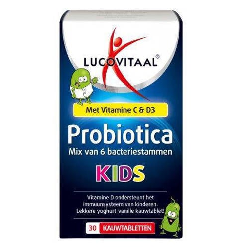 Wehkamp Lucovitaal Probiotica Kids - 30 kauwtabletten aanbieding
