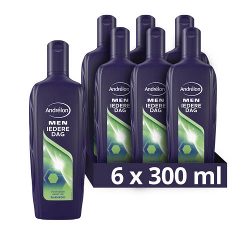 Wehkamp Andrelon Andrélon Men Iedere Dag shampoo - 6 x 300 ml - voordeelverpakking aanbieding
