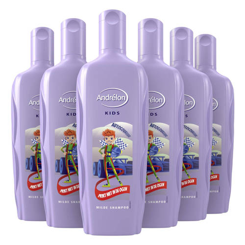 Wehkamp Andrélon Kids Autocoureur shampoo - 6 x 300 ml - voordeelverpakking aanbieding